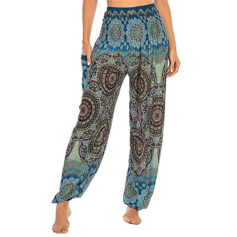 yoga pants Lotus Rain Vibrant bohemian patterns