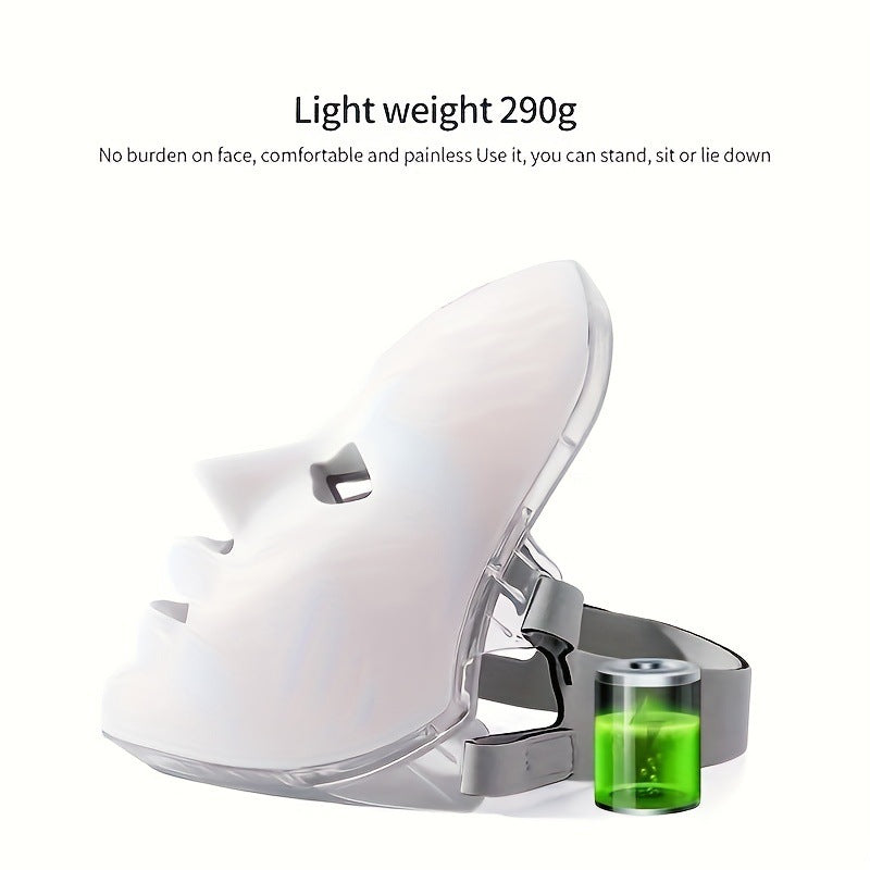 Silicone Photon LED Facial Mask Device Lotus Rain