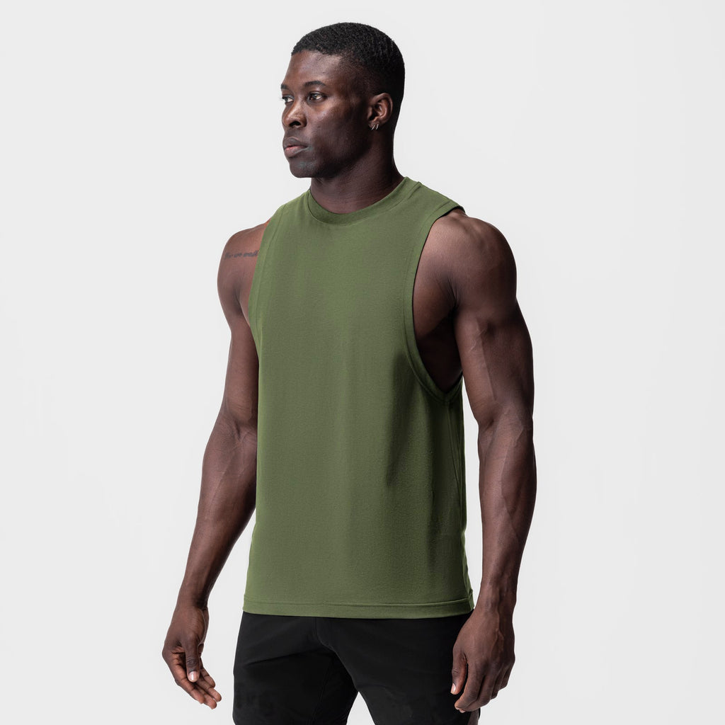 Mens Gym Fitness Sleeveless Vest Lotus Rain