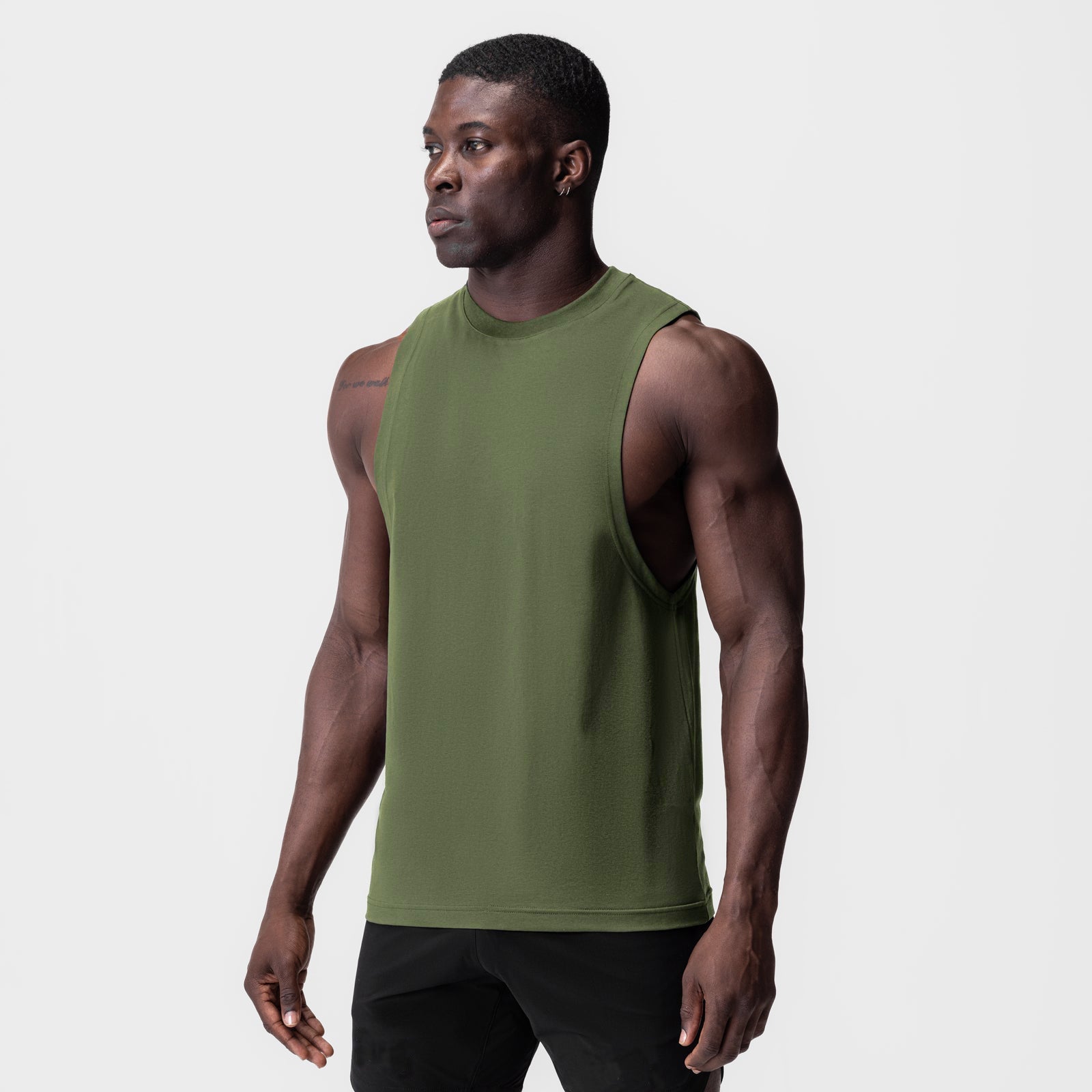 Mens Gym Fitness Sleeveless Vest Lotus Rain