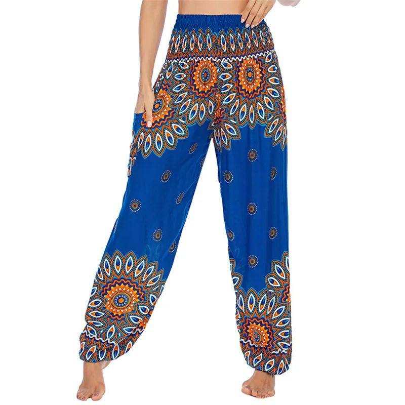 yoga pants Lotus Rain Vibrant bohemian patterns