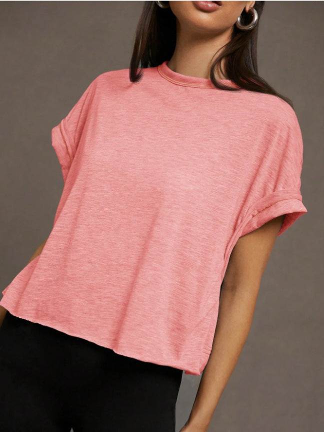 Women's Loose Fit Breathable Yoga T-Shirt Lotus Rain