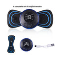 Portable EMS Muscle Stimulation Massager with Gel Pads Lotus Rain