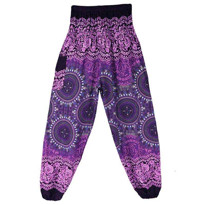 yoga pants Lotus Rain Vibrant bohemian patterns