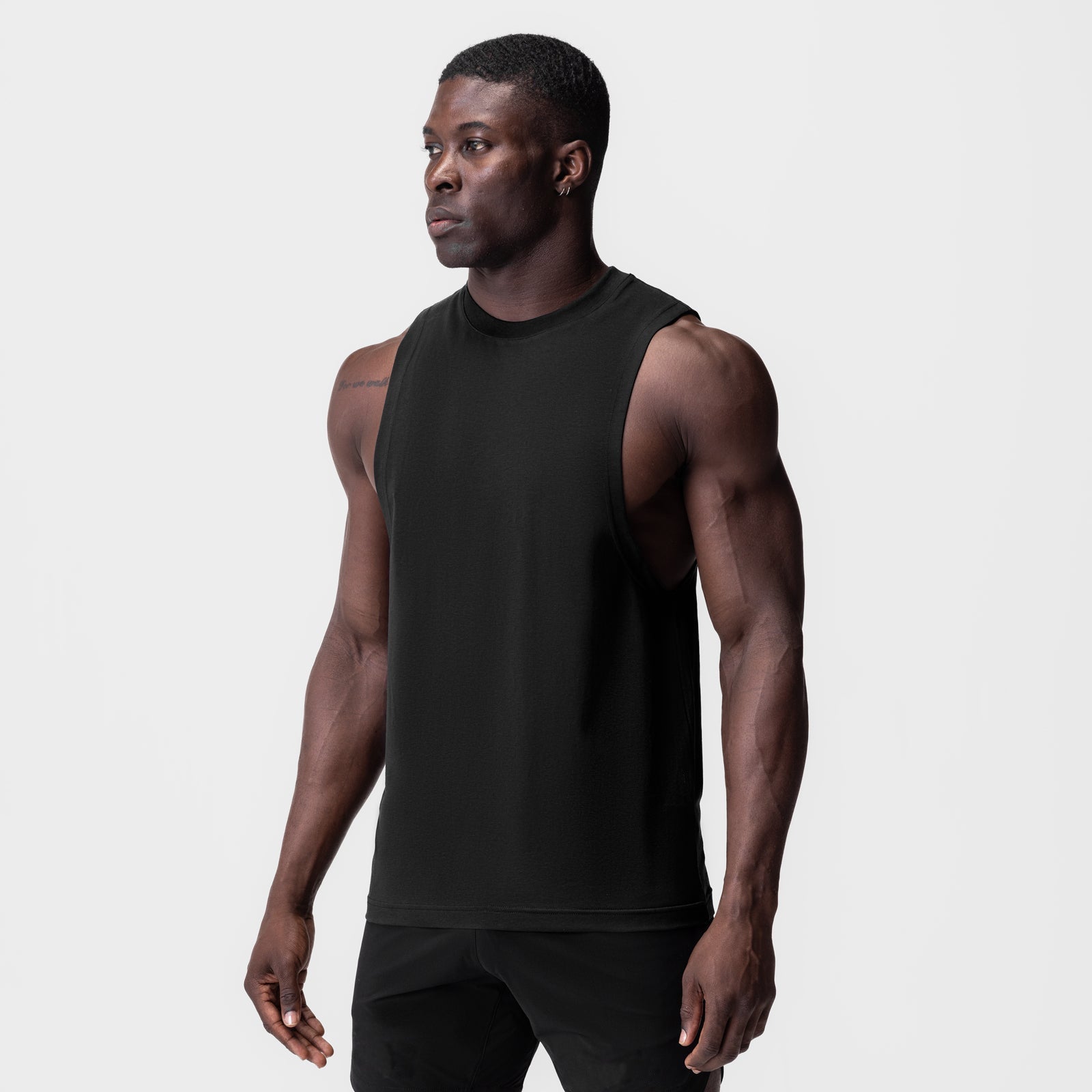 Mens Gym Fitness Sleeveless Vest Lotus Rain