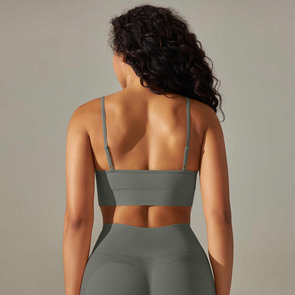 Seamless Wire-Free Sports Bra for Running Fitness Yoga Lotus Rain