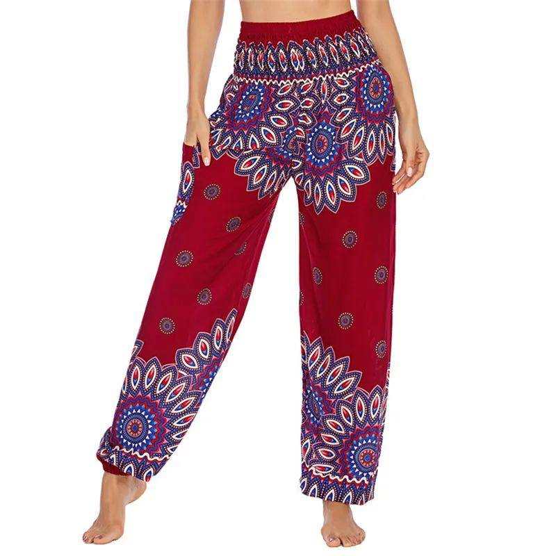 yoga pants Lotus Rain Vibrant bohemian patterns