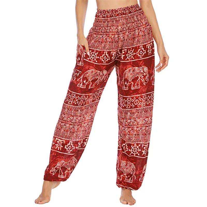 yoga pants Lotus Rain Vibrant bohemian patterns