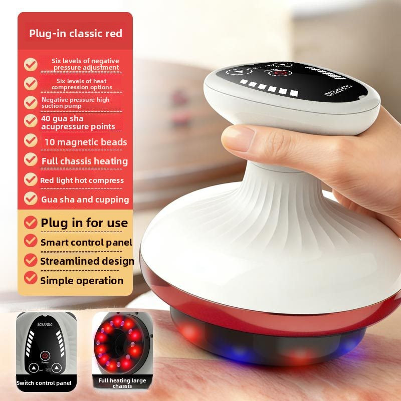 Electric Scraping Massage Device with Temperature Control Lotus Rain