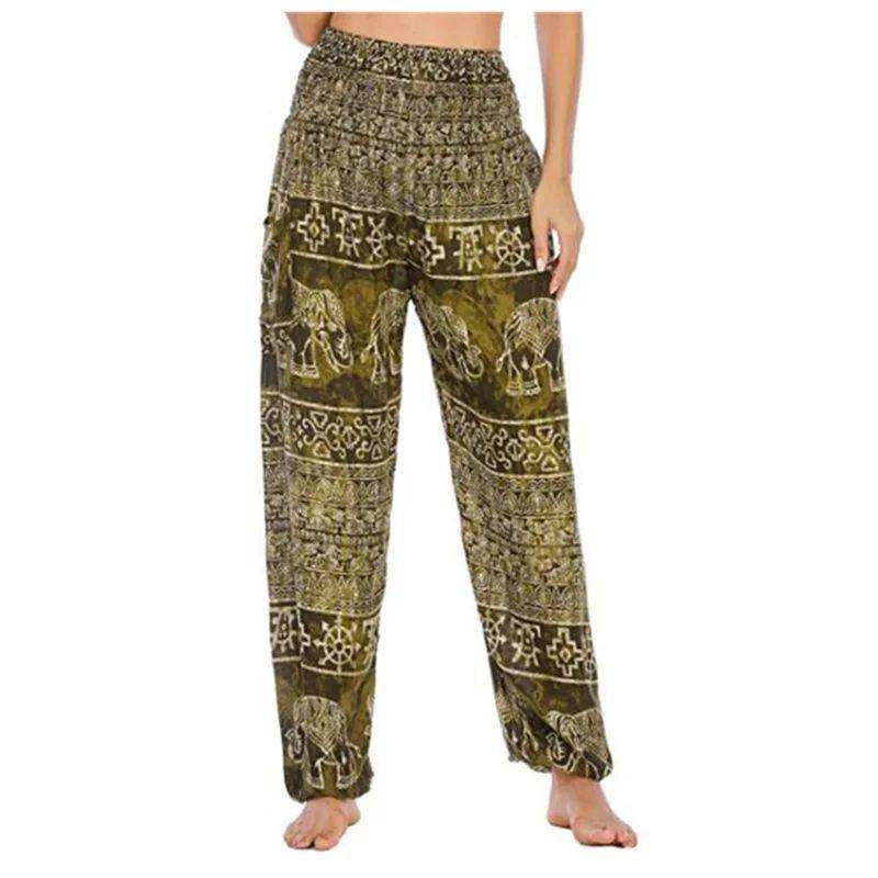 yoga pants Lotus Rain Vibrant bohemian patterns